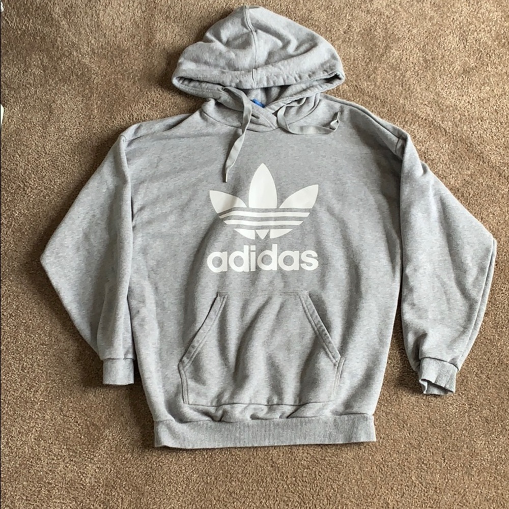 Light gray adidas hoodie